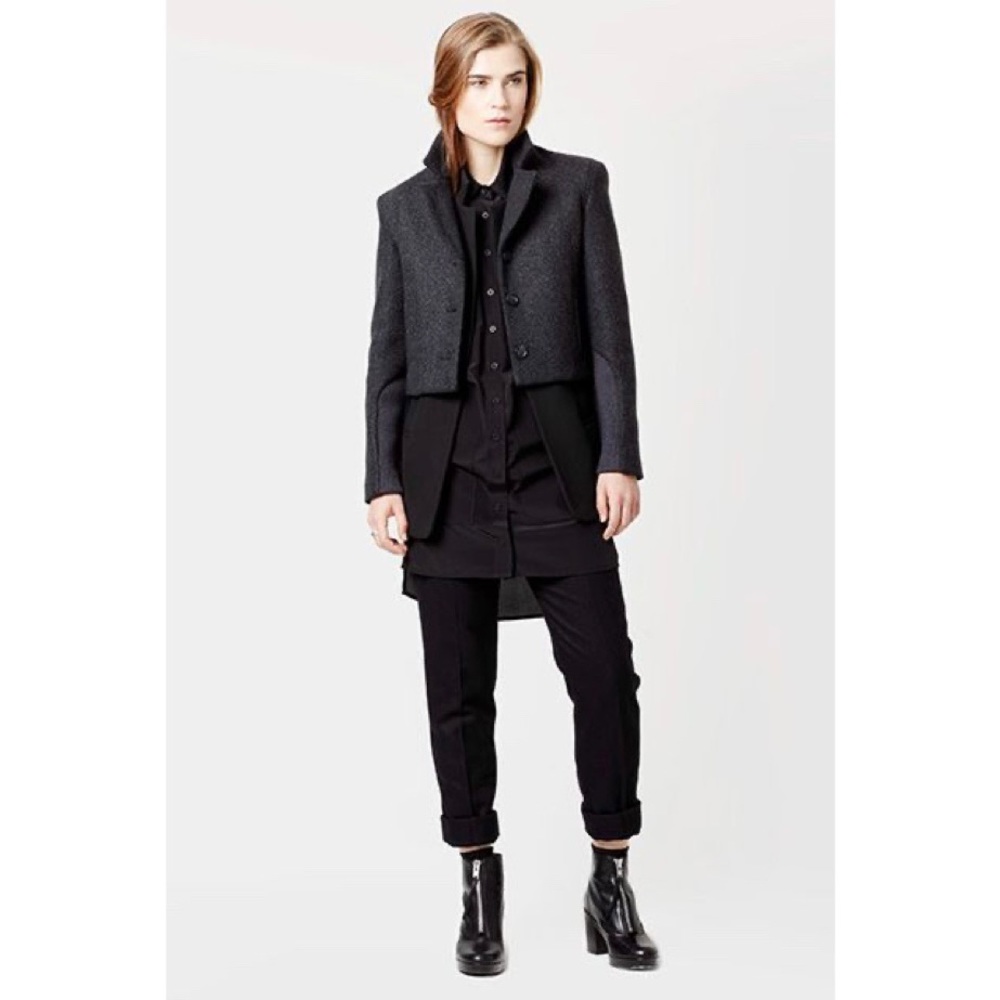 The Arrivals Ashlar Wool Boxy Blazer Jacket